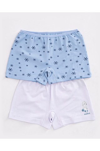 Frozen Lisanslı Kız Çocuk 2 Li Boxer Seti 5274-34131 Çok Renkli
