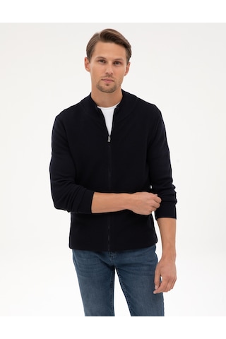 Pierre Cardin Erkek Lacivert Hırka Triko 50317341-vr033 Lacivert