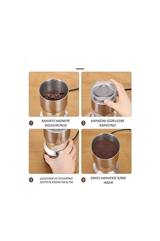 Elektrikli Paslanmaz Çelik Baharat Pirinç Öğütücü Çok Renkli