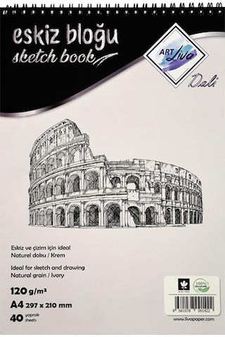 Art Liva Eskiz Defteri A4 120 G