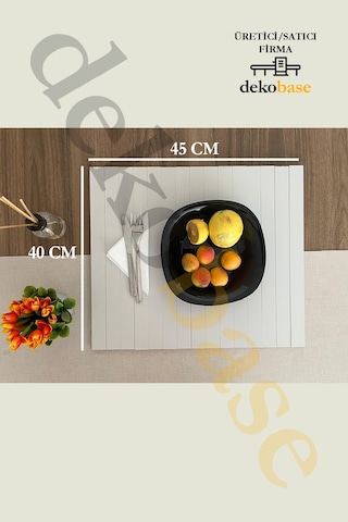 Açık Gri 4 Adet Çok Amaçlı Koltuk Kenar Sehpası, Supla, Yemek Servis Altlığı Açık Gri