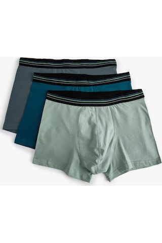 Koton 3'Lü Boxer Seti Çok Renkli Antrasit 4Slm90082Mk Antrasit