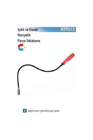 Nt Tools Işıklı Ve Esnek Manyetik Parça Yakalama 5 Lb. Ntpu13