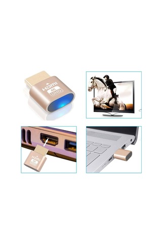 HDMI Plug Yüksek Çözünürlüklü Sanal Monitör Ekran Emülatörü