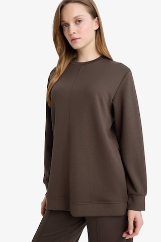 Defacto Regular Fit Bisiklet Yaka Uzun Kollu Tunik F5117ax26spkh227 Haki-kh227