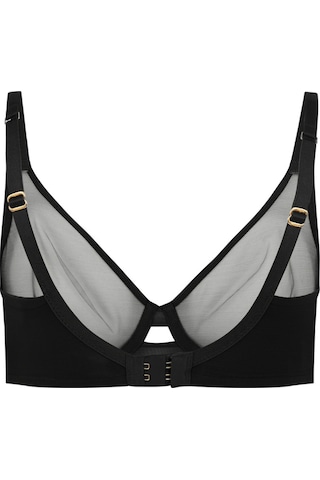 Agent Provocateur Lucky Bra Black - Şeffaf Tül, Kalıplı Tellerli Sütyen, Konforlu Ve Şık Tasarım Siyah