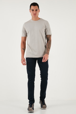 Buratti Streç Pamuklu Slim Fit Normal Bel Dar Paça Jeans Erkek Kot Pantolon 1115C24Napoli Lacivert