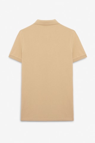 Grımelange SKYLOOM Erkek %100 Pamuk Kısa Kollu Regular Fit Bej Polo Yaka T-shirt