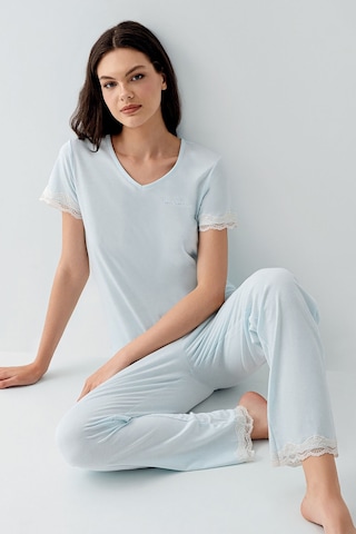 Pierre Cardin Kadın Mavi Pijama Takımı Mavi