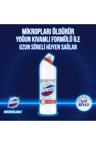 Domestos Yoğun Kıvamlı Çamaşır Suyu Kar Beyazı 6 x 750 ML