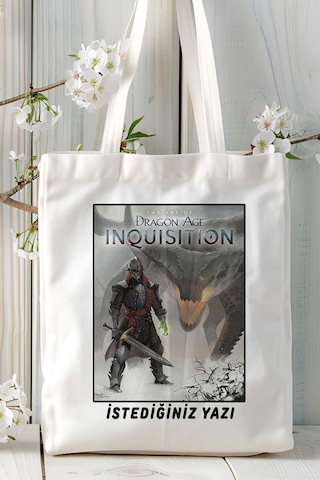 Art Hediye The Art Of Dragon Age Inquisition Oyun Baskılı Bez Çanta Omuz Çantası Kişiye Özel Model 5 Çok Renkli