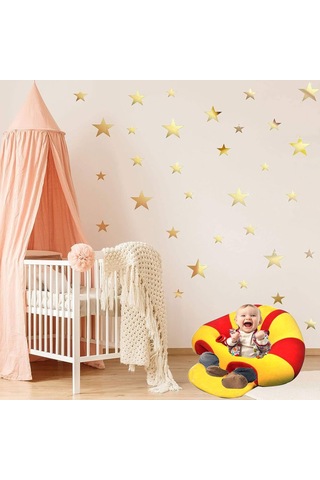 Bebek Destek Oturma Minderi Bebeyatmaz - Sarı Kırmızı