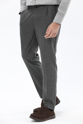 Finesuits Erkek Desenli Klasik Pantolon 2422105005.pvycs Gri