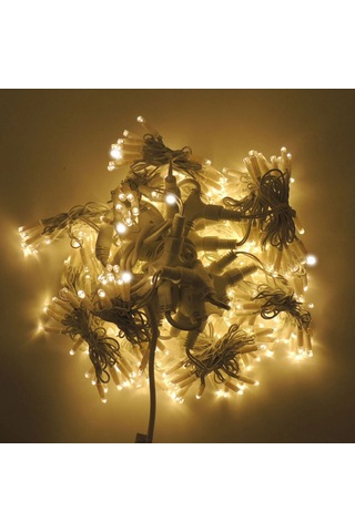 Sarkıt Perde Led Aydınlatma 2x3m Dış Mekan Gün Işığı Beyaz Flaşlı