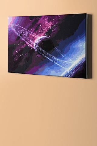 Webstyle Sayılarla Boyama Seti Kasnaklı Uzak Dünyalar 50 X 65 Cm