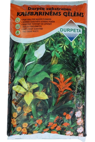 Peat Substrate For Indoor Flowers - Salon Bitkileri İçin Torf Dikim Karışımı - 20 Litre 20