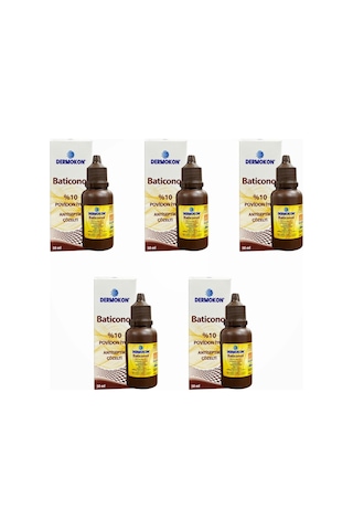 Dermokon Batikon Antiseptik Çözelti 50ml - 5 Adet