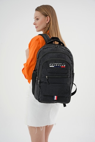 Cambridge Polo Club Hafif Unisex Sırt Çantası Siyah