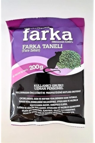 Farka Fare İlacı 200 Gr Fare Zehri Fare İlacı Farka Taneli