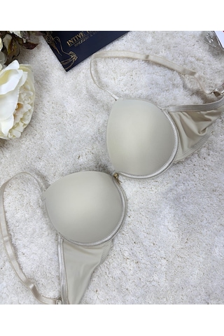 Le Jardin Fleur Basic Push-up Aksesuar Detaylı Sütyen-7055 Ten Rengi