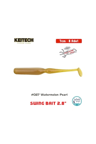 Keitech Swing Bait 7cm 2.8" 027 Watermelon Pearl Kokulu Silikon Balık