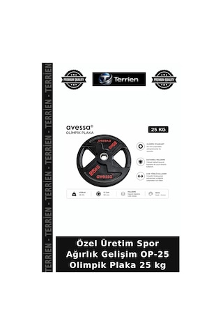 Özel Üretim Spor Ağırlık Gelişim Op-25 Olimpik Plaka 25 Kg