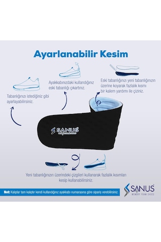 Sanus M900 Visco Memory Foam Anatomik Unisex Tabanlık