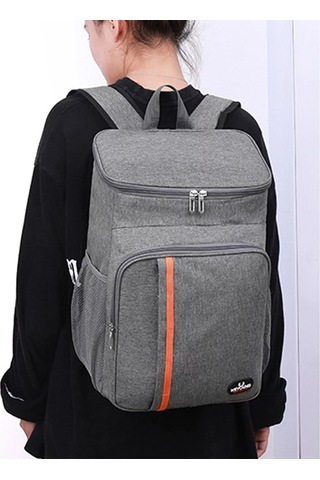 Skycity Navy Blue Oxford Isı Saklama Sırt Çantası - Soğuk/ısı Tutucu, Su Geçirmez, Piknik/enternasyonda Kullanım - 29x19x42 Cm Basit Model Lacivert