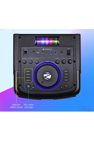 Büyük Boy Kablosuz Hoparlör 200w Çift Kablosuz Mikrofonlu Karaoke Bluetooth Speaker Şarjlı Partybox