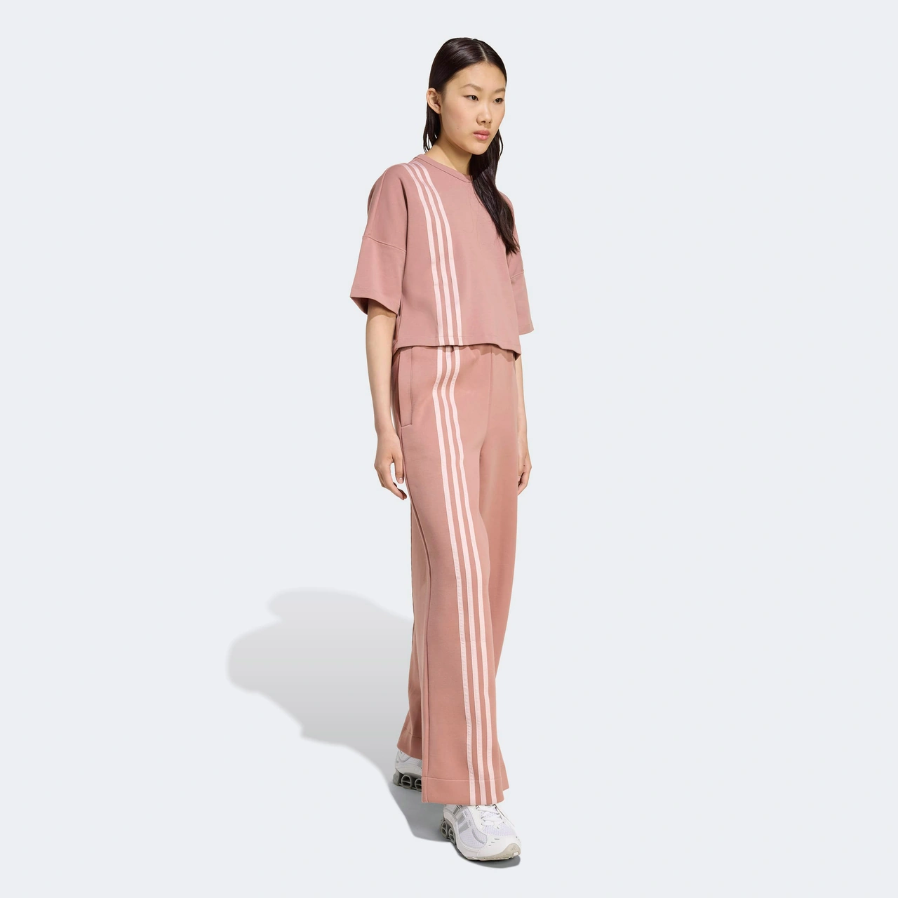 adidas 3 Stripes Pant Kadın Kahverengi Pantolon Jw3621 Pembe