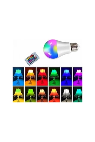 Ambiyans Aydınlatma Rgb Led Lamba Kumandalı Renk Değiştirebilen Renkli 93963485