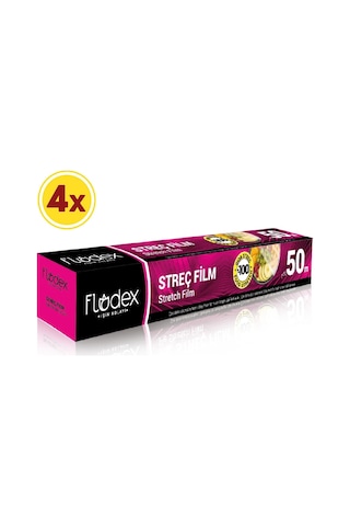 Flodex Streç Film 50 Metre x 4 Adet