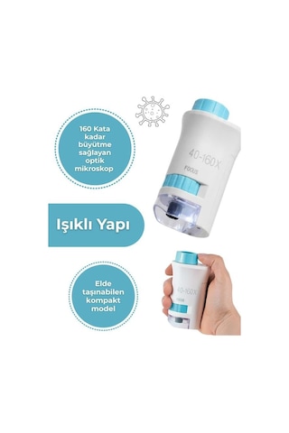 Taşınabilir Standlı Çocuk Mikroskobu 40x 160x, Stem Eğitim Mikroskobu
