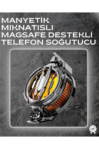 Mey Najmaddin Led Işıklı Telefon Soğutucu Ultra Sessiz Fan Mıknatıslı Ve Aparatlı Bağlantı Najmaddin