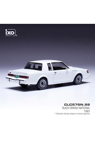 1:43 Ölçek Ixo 1987 Buick Grand National Diecast Metal Minyatür Model Araba 10cm
