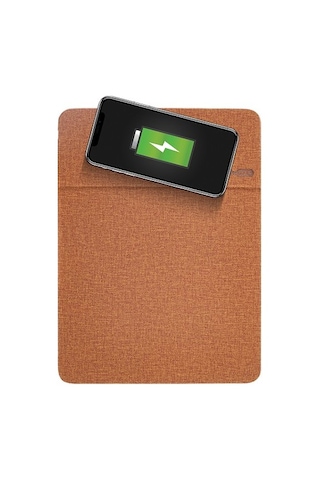 Mas Wireless Mouse Pad Kahve 6614