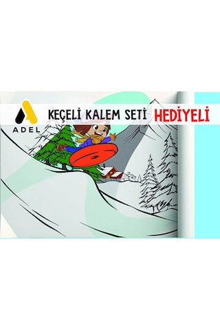 30x120 Boyama Rulosu Yaman Kar Tatili + Adel 12'li Keçeli Boya Ka