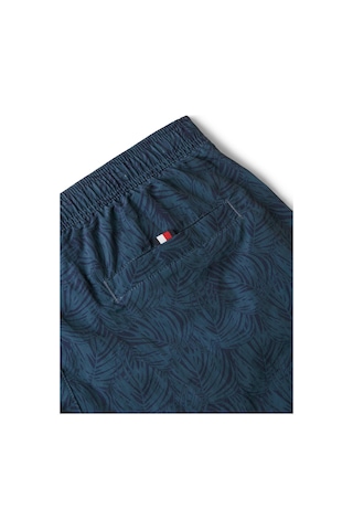 Tommy Hilfiger Orts Boy Baskı Desenli İpli Mavi Erkek Şort-13047 Mavi
