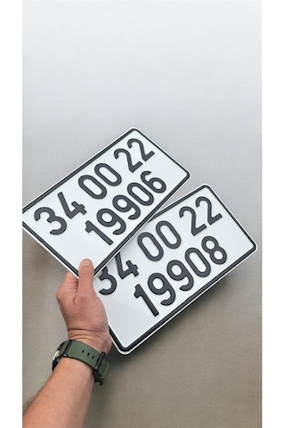 Plaka, İş Makinası, 15x30 Cm