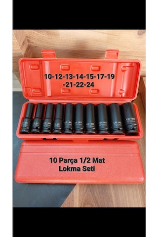 Lokma Takımı 10 Parça 1/2 Derin Havalı Set