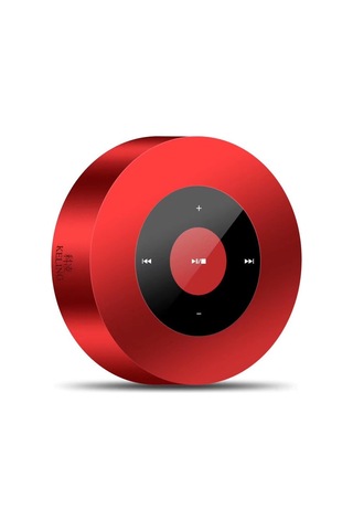 Wezone Kırmızı Mini Bluetooth Hoparlör: Dokunmatik Kontrol, Mikrofonlu, 15 Saat Çalma Süresi, Bluetooth 5.0, Hızlı Şarj