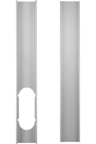 Xindoker Taşınabilir Klima Pencere Tamiri Seti - 2 Adet Pvc Ayarlanabilir Pencere Kapak Plakası Beyaz