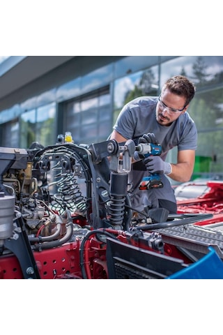 Bosch Gds 18V-450 PC Tork Hafızalı 4.0Ah Çift Akülü Darbeli Somun Sıkma - 06019K4102