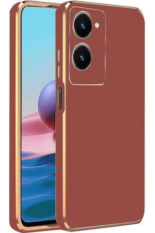 Gld-spt- Newface Vivo Y18 Kılıf Volet Silikon - Kırmızı