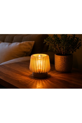 Luma Glow Tealıght Abajür Ahşap