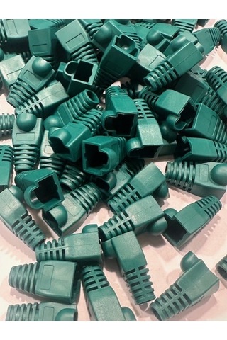 Yeşil Rj45 Kılıf Yeşil Cat6 Kılıf Yeşil Cat5 Kılıf 100 Adet