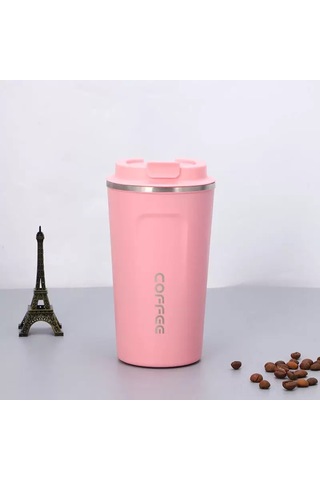 Padalink Pembe 510ml 304 Paslanmaz Çelik Vakumlu Termos Bardak, Dışarıda, Arabada Kullanım İçin Ideal, Su İçmek, Kahve İçmek, Stokta Var Diğer