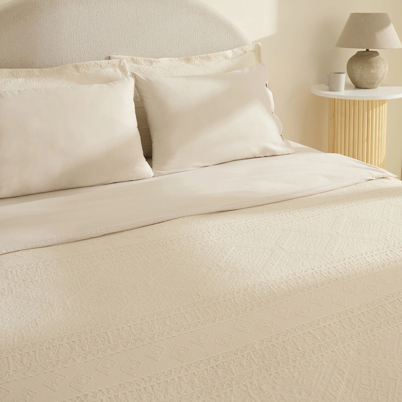 Karaca Home Noctıs %100 Pamuk Taş Çift Kişilik Duet Set Taş