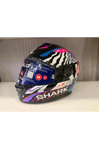 Kask Shark Skwal İ3 Speed-fancy Black White Blue Siyah/mavi/beyaz