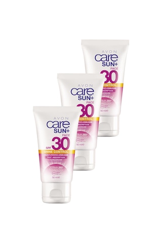 Avon Care Sun+ Shine Güneş Kremi SPF30 3 x 50 ML